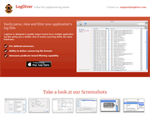 Tablet Screenshot of logdiver.com